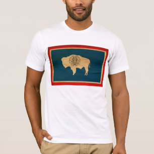 Wyoming-Flaggen-T - Shirt