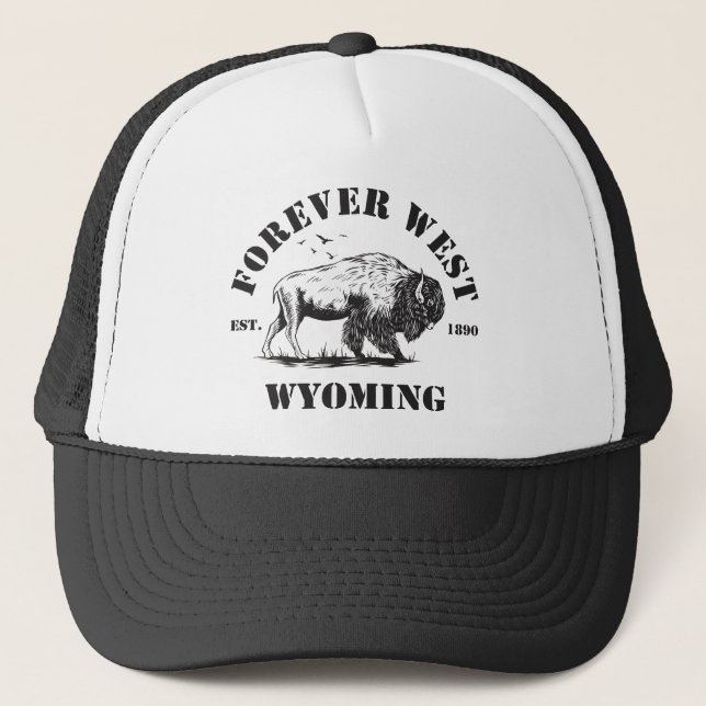Wyoming, Forever West Truckerkappe (Vorderseite)