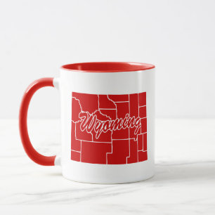 Wyoming-Form-Rot-Tasse Tasse