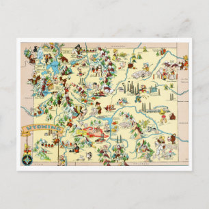 Wyoming Funny Postcard Postkarte