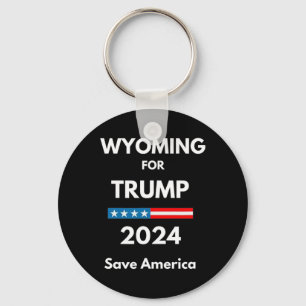 Wyoming Für Trump Präsident Wahl Republikaner  Schlüsselanhänger