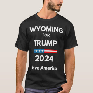 Wyoming für Trump Präsident Wahl Republikaner T-Shirt