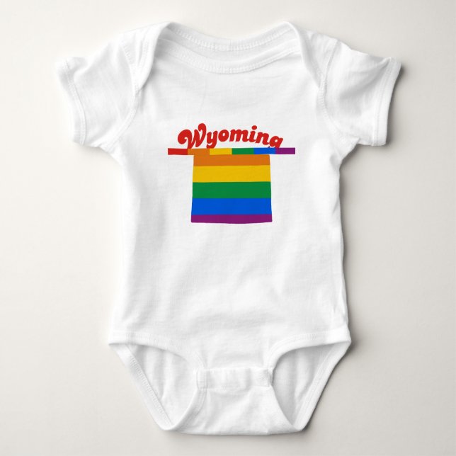 WYOMING-GAY PRIDE BABY STRAMPLER (Vorderseite)