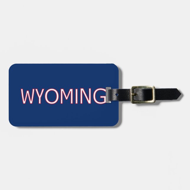 Wyoming Gepäckanhänger (Vorderseite horizontal)