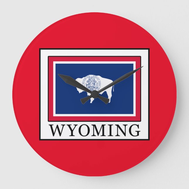 Wyoming Große Wanduhr (Vorderseite)