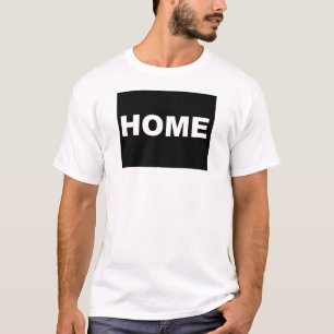 Wyoming-Heimat-weit-weg-von-State-T-Shirt-Tees T-Shirt