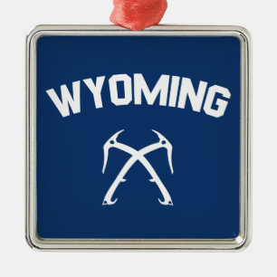Wyoming Ice Climbing Ornament Aus Metall