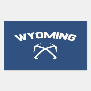Wyoming Ice Climbing Rechteckiger Aufkleber