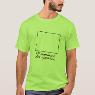 Wyoming ist für Quadrate T-Shirt