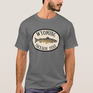 Wyoming Jackson Hole Trout Fly Fishing Nature Outd T-Shirt