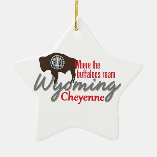WYOMING KERAMIKORNAMENT (Vorne)