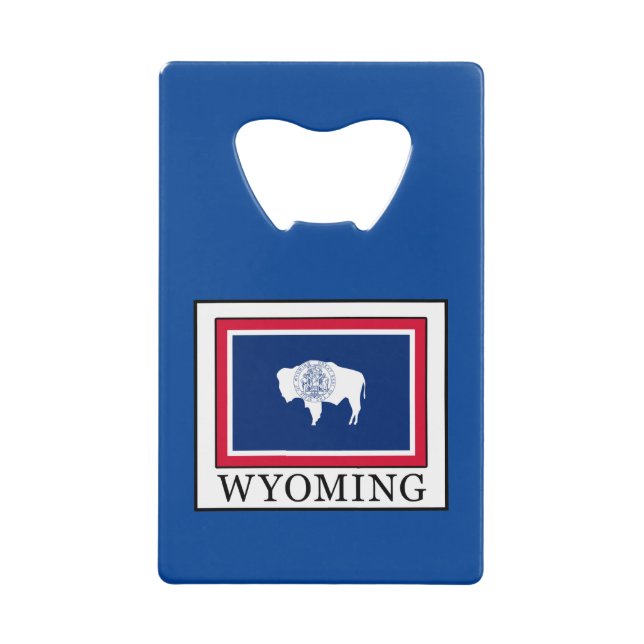 Wyoming Kreditkarten Flaschenöffner (Vorderseite)
