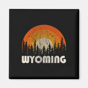 Wyoming - lustige Natur Vintage-Wandern 60er 70er Magnet