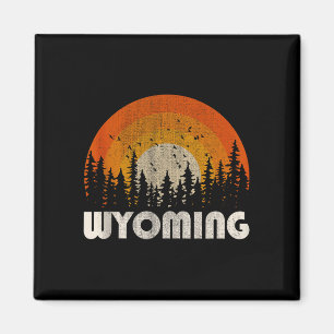Wyoming - lustige Natur Vintage-Wandern 60er 70er Magnet