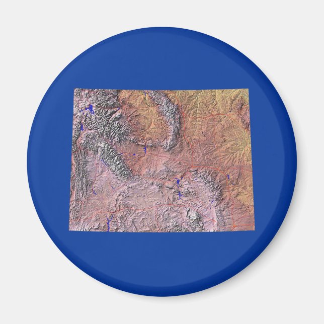 Wyoming Map Magnet (Vorne)