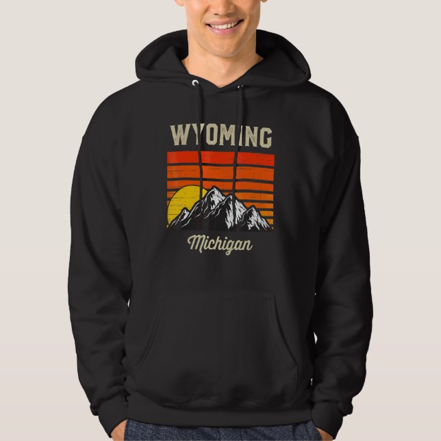 Wyoming Michigan Heimat City Staat Usa Hoodie (Vorderseite)