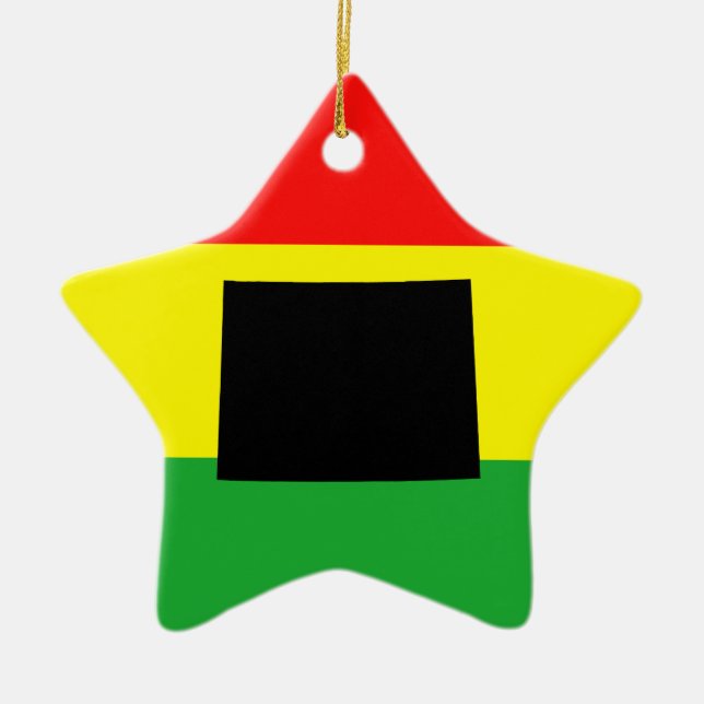 Wyoming mit Rasta Colors Keramikornament (Vorne)