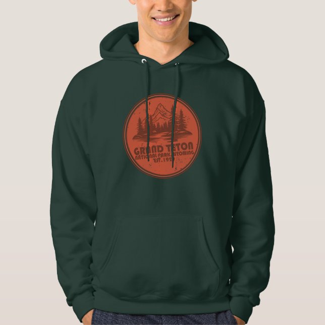 Wyoming National Park Grand Teton  Hoodie (Vorderseite)