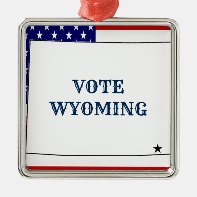 WYOMING ORNAMENT AUS METALL (Vorne)