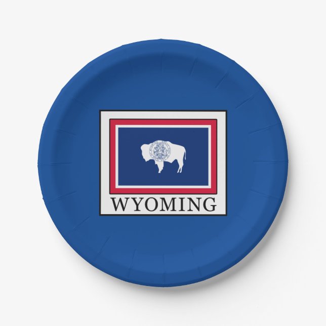 Wyoming Pappteller (Vorderseite)