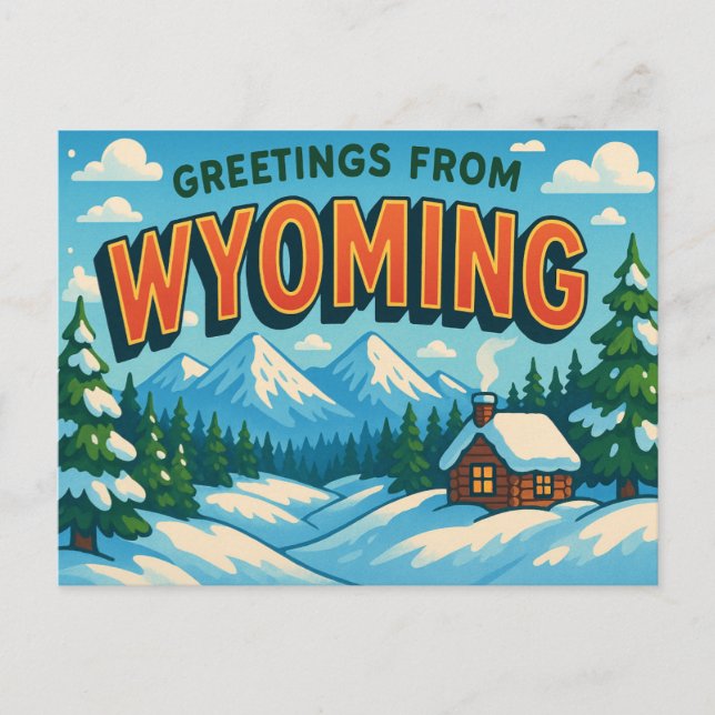 WYOMING Postcard Postkarte (Vorderseite)