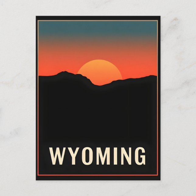Wyoming Postcard Postkarte (Vorderseite)