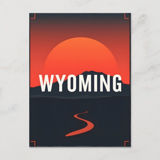 Wyoming Postcard Postkarte (Vorderseite)