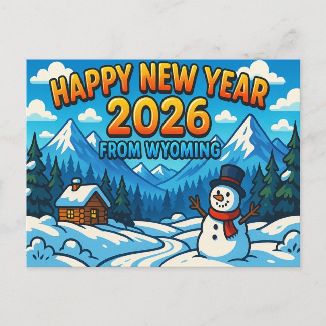 WYOMING Postcard Postkarte (Vorderseite)