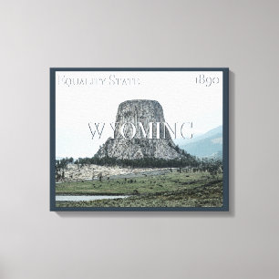 Wyoming Poster Leinwanddruck