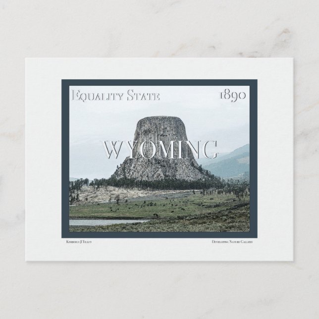 Wyoming Poster Postkarte (Vorderseite)