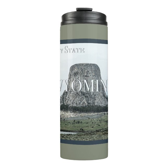 Wyoming Poster Thermosbecher (Vorderseite)