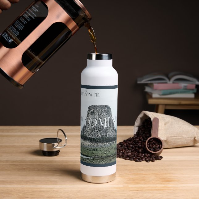 Wyoming Poster Trinkflasche (Kaffee)