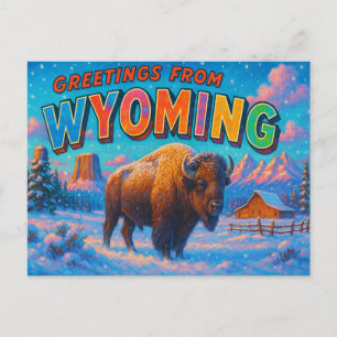 WYOMING Postkarte