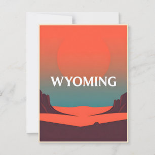 Wyoming Postkarte