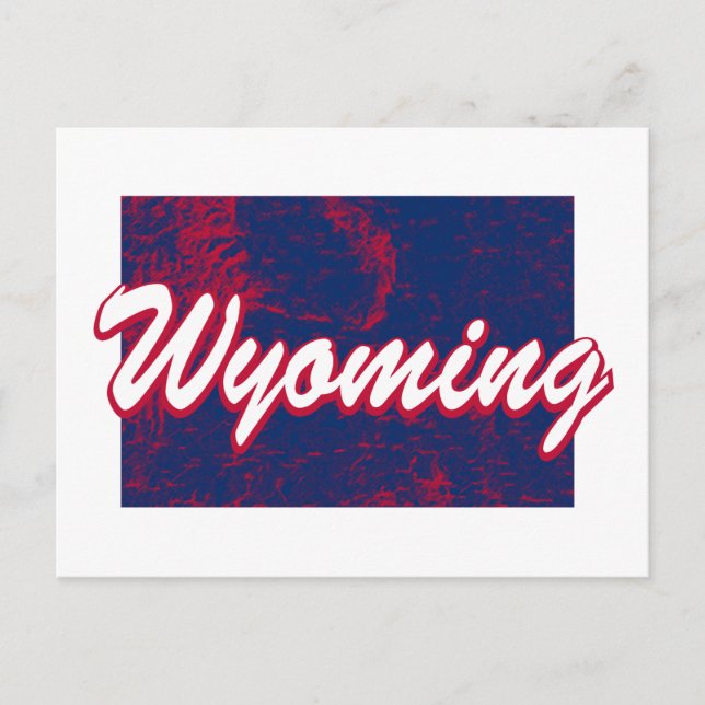 Wyoming Postkarte (Vorderseite)