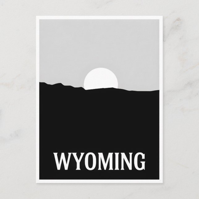 Wyoming Postkarte (Vorderseite)