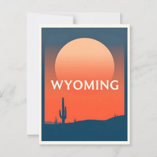 Wyoming Postkarte
