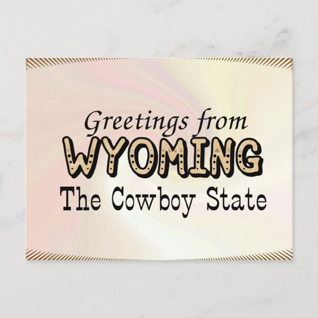 Wyoming Postkarte (Vorderseite)
