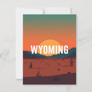 Wyoming Postkarte