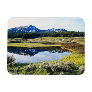 Wyoming, Rocky Mountains, Ein Berggipfel Magnet