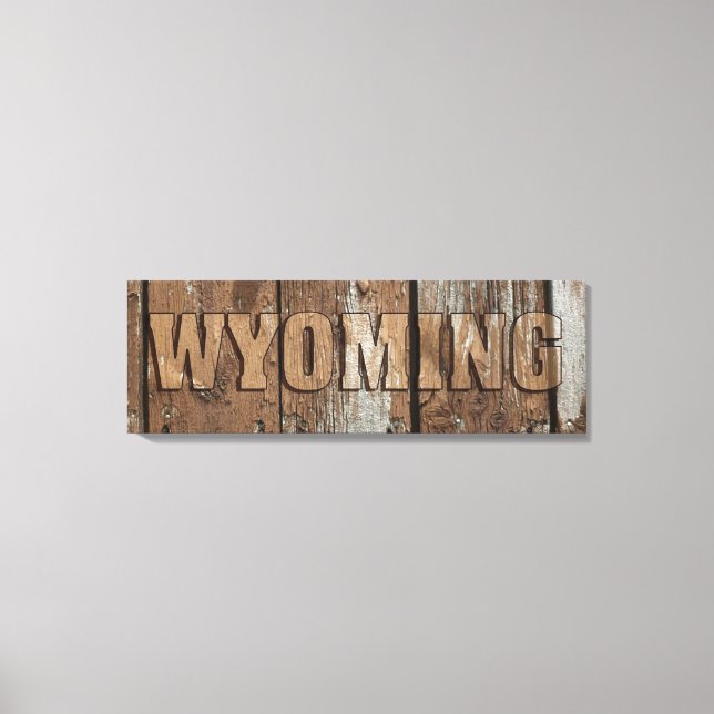 Wyoming rustikale Leinwand (Vorderseite)