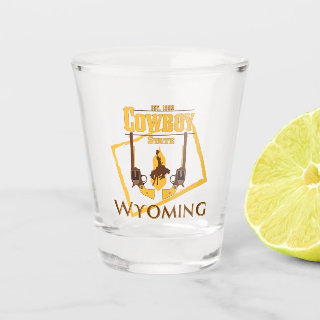 Wyoming-Schnapsglas Schnapsglas (Vorderseite)
