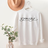 Wyoming Script Staat Women's Sweatshirt