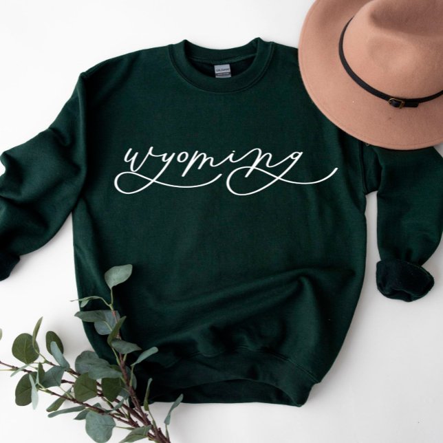 Wyoming Script State Women’s Sweatshirt (Von Creator hochgeladen)