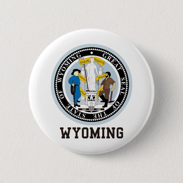 Wyoming-Siegel Button (Vorderseite)