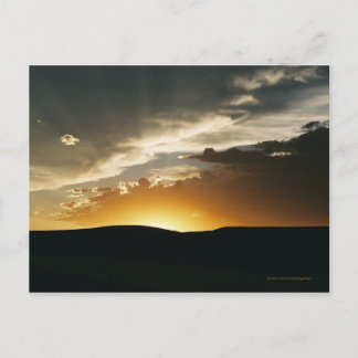 Wyoming-Sonnenuntergang-Postkarte Postkarte