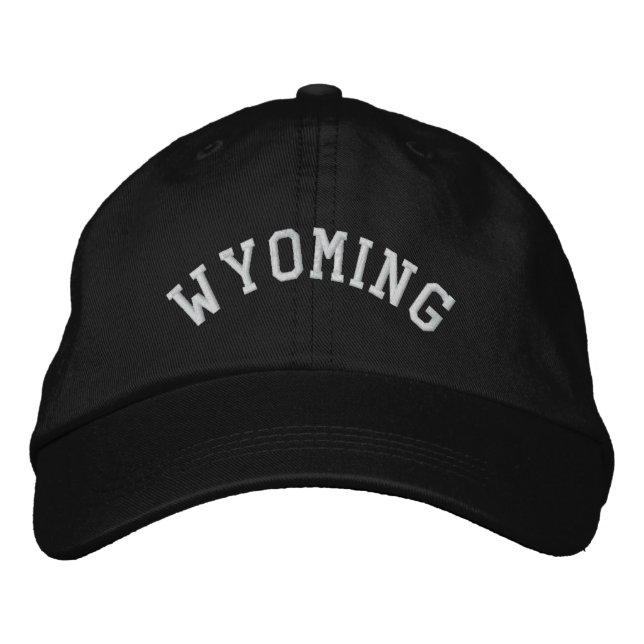 Wyoming Staat bestickt Bestickte Kappe (Vorderseite)