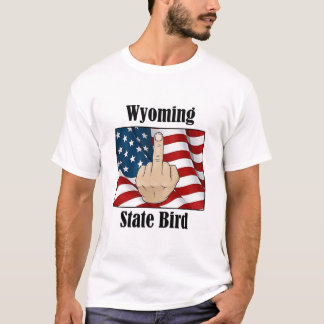 Wyoming Staat Vogel T - Shirt Mittelfinger