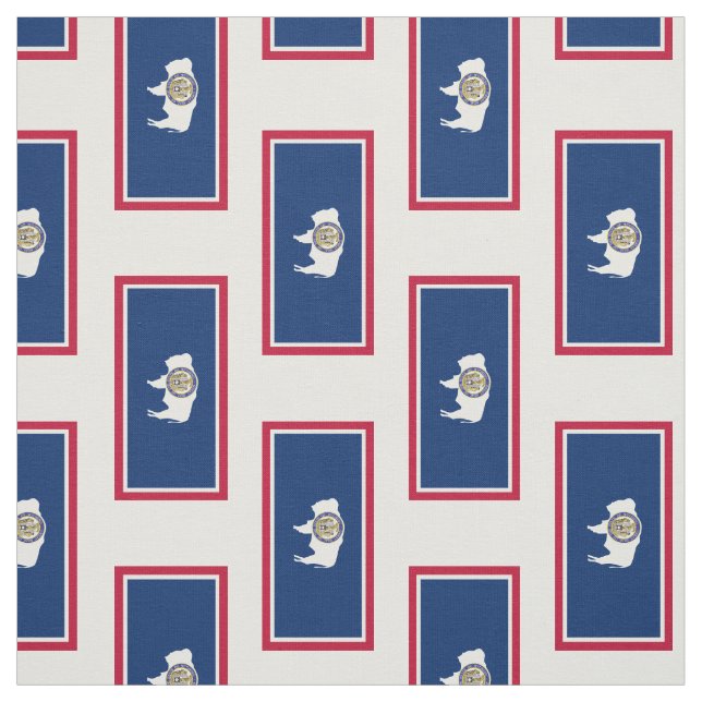 Wyoming-Staats-Flagge Stoff (Muster)