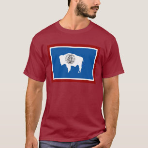 Wyoming-Staats-Flaggen-T - Shirt